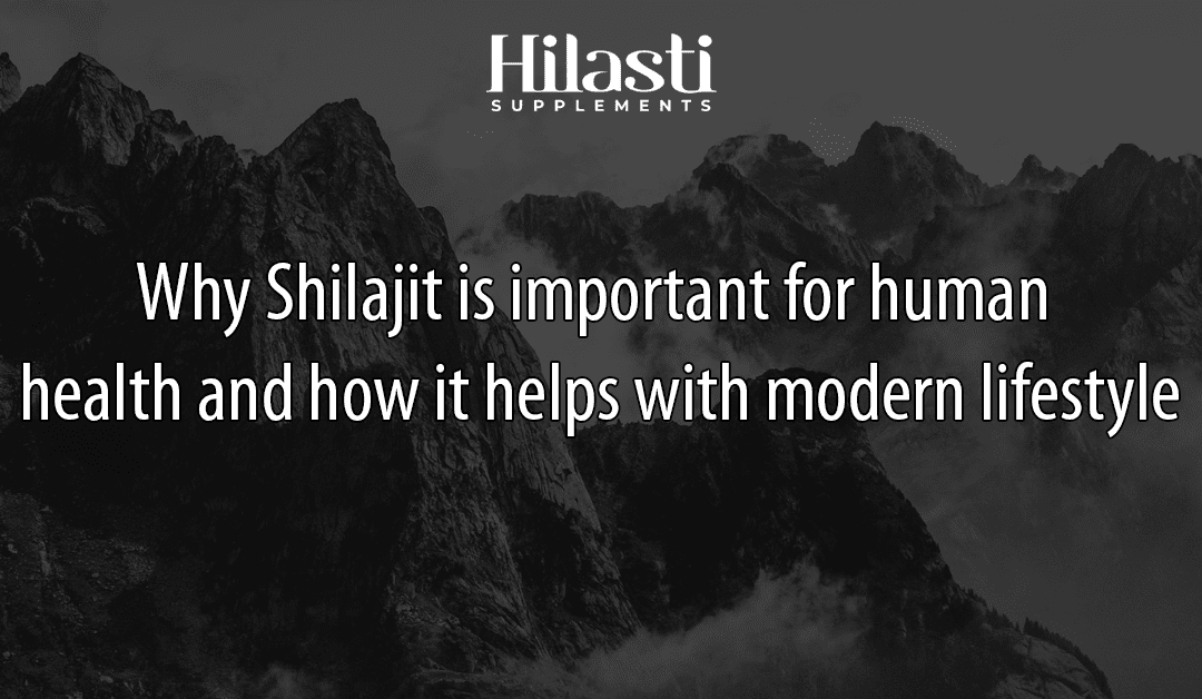 Why Shilajit is important for human health and how it helps with modern lifestyle